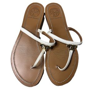 Tory Burch White Thong Sandal Size 6.5